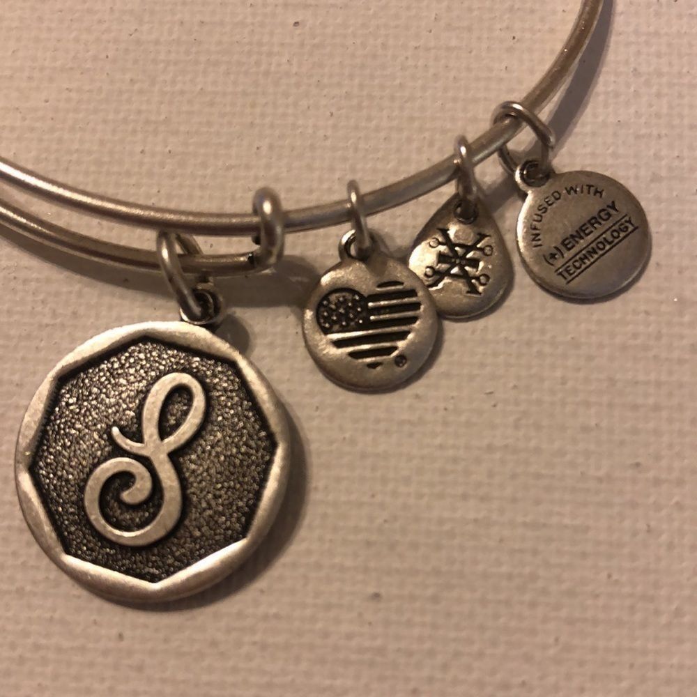 Alex And Ani "S" Initial Bangle - image 3